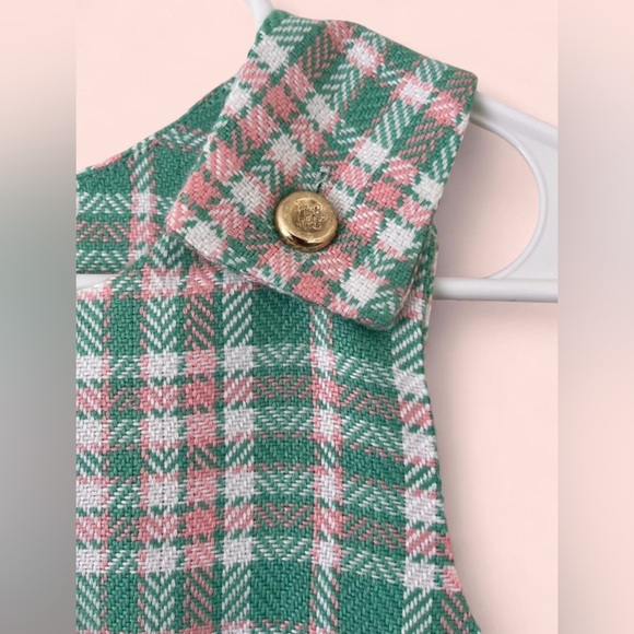 TBBC The Beaufort Bonnet Company Classic Janie Jumper Plaid Dress Size 12 Girls - Picture 5 of 8